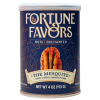 4oz can Fortune Favors The Mesquite candied pecans
