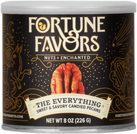Fortune Favors The Everything Candied Pecans in 8 oz can