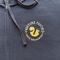 closeup of front of hoodie print