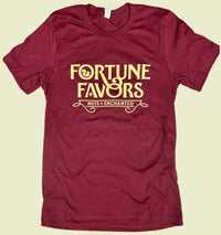 Burgundy Fortune Favors Tee